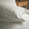 Sanderson Summer Scallop Reversible Super King Duvet Cover Set Indigo Pillow Close Up