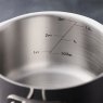 Stellar 7000 5 Piece Saucepan Set With Stainless Steel Lids Milk Measure
