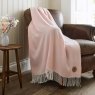 The Lyndon Company Arcadia Jacquard Throw 130cm x170cm Doeskin Lifestyle on Chair