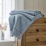 The Lyndon Company Arthington Jacquard Throw 130cm x 180cm Denim Lifestyle Folder