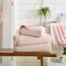 DEYONGS Willow Weave Stripe Bath Sheet Pink Lifestyle