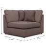 Bossano Modular Corner Unit Fabric A Dimensions