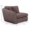 Bossano Modular Snuggler Arm LHF Fabric A Dimensions