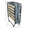 Tranquil Single (90cm) Folding Guest Bed Dimensions Closed