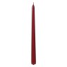 Wax Dinner Candle Red 25cm (Set Of 12) Close up