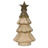 Glass Tree With Dotted Texture Pearl 20cm