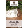 Tree Ring White With Gold Design 57cm Information