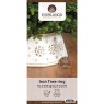Tree Ring White With Gold Design 70cm Information