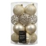 Baubles In Tube Pear 8cm (Set Of 16)