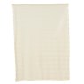 Ribbed Throw White 170cm x 130cm Close up