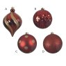 Baubles In Tube Red & Gold 15cm (Set Of 6) Options