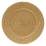Decorative Plate Gold 33cm Close up