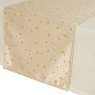 Table Runner Silver & White 150cm (Choice Of 2) Close up