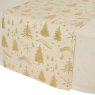 Table Runner Silver & White 150cm (Choice Of 2) Close up