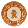 Dinner Plate With Gingerbread Man 20cm Close up