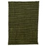 Ribbed Throw Green 170cm x 130cm Close up