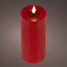 LED Realistic Candle Red 20cm