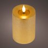 LED Realistic Candle Gold 13.5cm