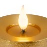 LED Realistic Candle Gold 13.5cm Close up 