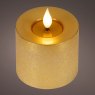 LED Realistic Candle Gold 9.5cm