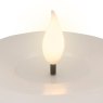 LED Realistic Candle White 9.5cm Close up