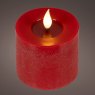 Realistic LED Candle Red 9.5cm 