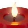 Realistic LED Candle Red 9.5cm  Close up
