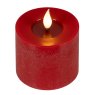 Realistic LED Candle Red 9.5cm 