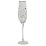 Champagne Glass With Gold Dot