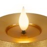 LED Realistic Candle Gold 9.5cm Close up
