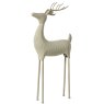 3D Iron Deer White & Gold 23cm
