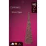 Micro LED Wicker Cone Brown With Classic White Lights 90cm Informatio
