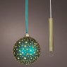 Micro LED Ball Emerald & Warm White Lights 19cm