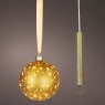 Micro LED Ball Gold & Warm White Lights 14cm