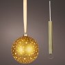 Micro LED Ball Gold & Warm White Lights 19cm