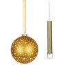 Micro LED Ball Gold & Warm White Lights 19cm