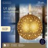 Micro LED Ball Gold & Warm White Lights 19cm