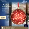 Micro LED Ball Red & Warm White Lights 19cm