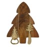 Tree Shaped Cutting Board With Cheese Knife & Bottle Opener