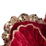 Magnolia Flower On Clip Oxblood 23cm Close up
