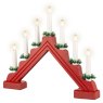 LED Candle Bridge Red 31cm