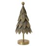 Iron Tree With 3D Leaves Antique Gold 35cm