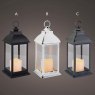 LED Lantern With Fire Flame 30cm (Choice Of 3)