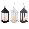 LED Lantern With Fire Flame 30cm (Choice Of 3) Close up