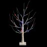 60cm/2ft LED Birch Christmas Tree Multi-Coloured 