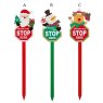 Wooden Santa Stop Here Sign 49cm (Choice of 3)