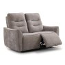 Camden 2 Seater Sofa Electric Reclining Fabric Stone