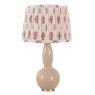 Mindy Brownes Ivy Table Lamp Beige Base With Multi-Coloured Pleated Shade