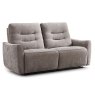 Camden 2.5 Seater Sofa Electric Reclining Fabric Stone