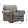 Cervosa Armchair Leather Category 15(S) Dimensions